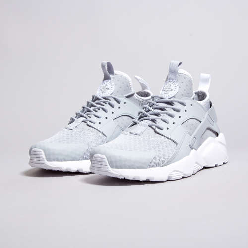 Original Mens Nike AIR HUARACHE RUN ULTRA 819685 007 Wolf Grey/Pale Grey Size UK 8/ 9 (SA 8/9)