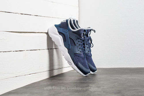 Original Mens Nike AIR HUARACHE RUN ULTRA 819685 406 Midnight Navy/ White Size UK 8 (SA 8)