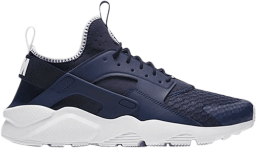 Original Mens Nike AIR HUARACHE RUN ULTRA 819685 406 Midnight Navy/ White Size UK 8 (SA 8)