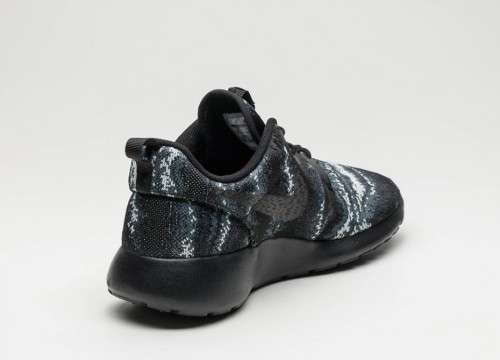 Original Mens NIKE ROSHE One KNIT JACQUARD Black/ Wolf Grey 777429 003 UK Size 10 (SA 10)