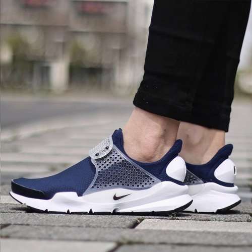 Original Women's NIKE SOCK DART Midnight Navy/ Black- White 848475 401 Size UK 5.5 (SA 5.5)