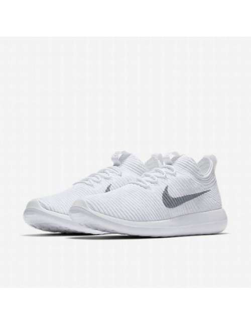 Original Women's NIKE Roshe TWO FLYKNIT V2 917688 400 White/ Wolf Grey Size UK 4.5 (SA 4.5)