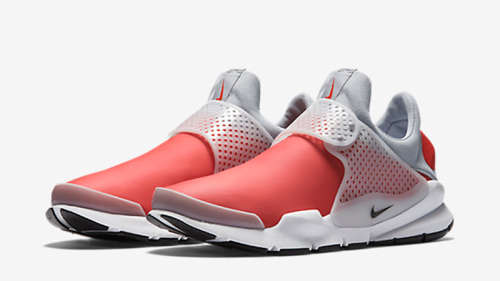 Original Mens NIKE SOCK DART SE (Special Edition) Max Orange/ Wolf Grey 911404 800 UK Size 9 (SA 9)