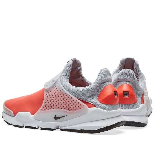 Original Mens NIKE SOCK DART SE (Special Edition) Max Orange/ Wolf Grey 911404 800 UK Size 9 (SA 9)