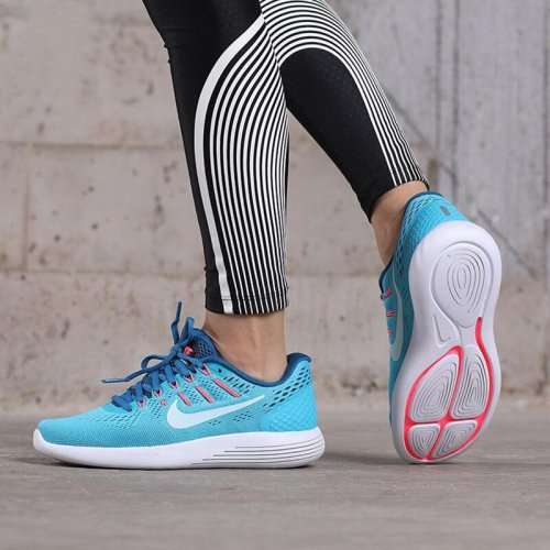 Original Women's Nike LUNARGLIDE 8 Chlorine Blue/ Glacier Blue 843726 405 Size UK 4.5 (SA 4.5)