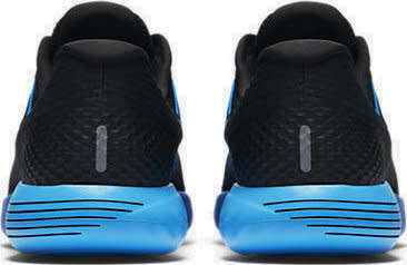 Original Mens Nike LUNARGLIDE 8 Black/ Metallic/ Royal Blue 843725 004 Size UK 12 (SA 12)