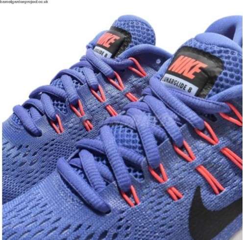Original Women's Nike LUNARGLIDE 8 Medium Blue/ Black ALUM 843726 406 Size UK 5.5 (SA 5.5)