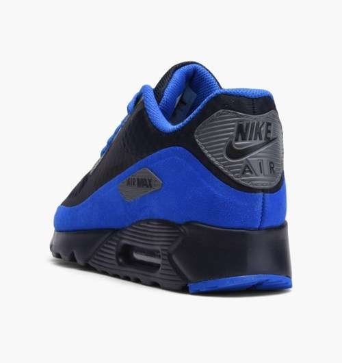 Original Mens NIKE Air Max 90 ULTRA Essential 819474 403 Dark Obsidian/ Black Size UK 10 (SA 10)