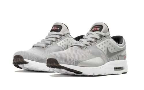 Original Mens NIKE Air Max ZERO QS Metallic SILVER 789695 002 Size UK 9 (SA 9)