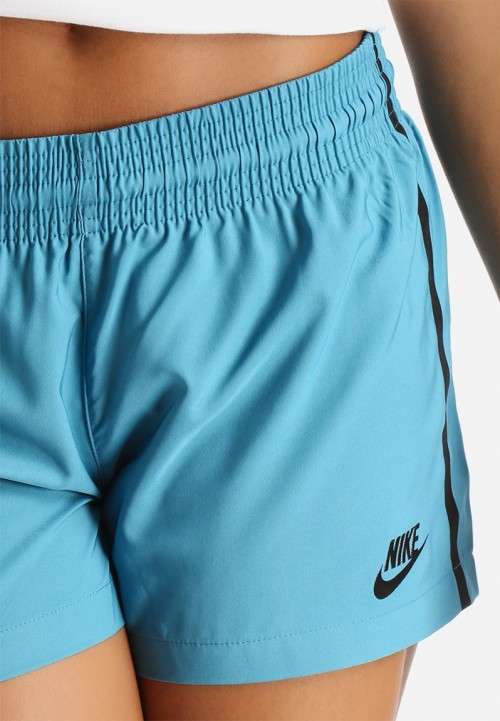 Original Women's NIKE Bonded Sport Casual Woven Shorts BLUE 643077 482 Size Medium