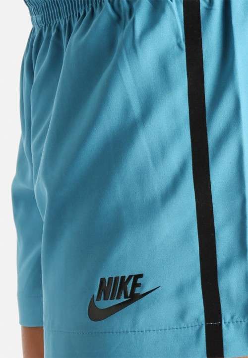 Original Women's NIKE Bonded Sport Casual Woven Shorts BLUE 643077 482 Size Medium