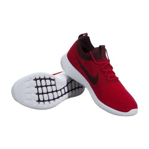 Original Mens NIKE ROSHE TWO FLYKNIT V2 University Red 918263 600 Size UK 9 (SA 9)