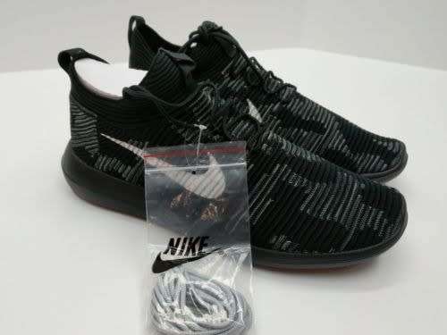 Original Mens NikeLab Roshe Two Flyknit V2 Camouflage Black/White 918262 001 Size UK 7 (SA 7)