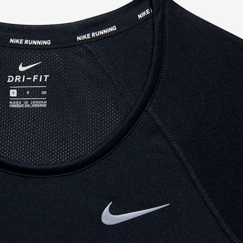 Original Womens NIKE DRY Miler Long Sleeve Top Black 831540 010 Size Medium