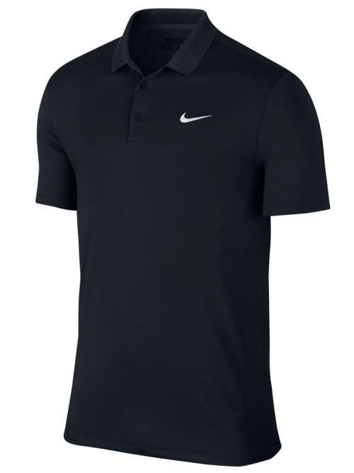 Original Mens Nike Solid LC Polo Golf Black DriFit 749332 010 Size Extra Large