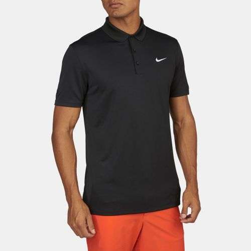 Original Mens Nike Solid LC Polo Golf Black DriFit 749332 010 Size Extra Large