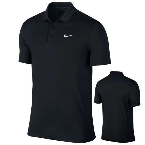 Original Mens Nike Solid LC Polo Golf Black DriFit 749332 010 Size Extra Large