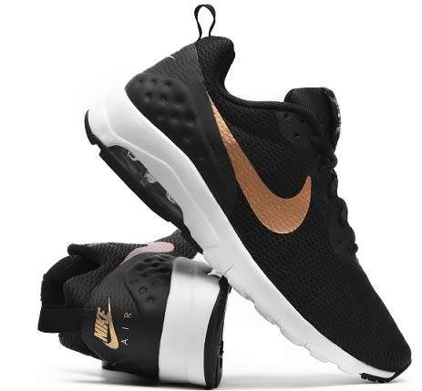 Women's 'air max motion 2 black/gold shoe top