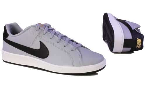 Original Mens NIKE Court Royale Leather Grey/ Black 749747 004 - UK Size 10 (SA 10)