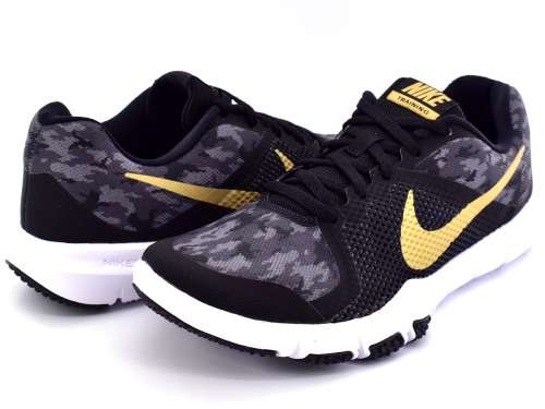 Original Mens Nike FLEX CONTROL SP Black/ Metallic Gold 921697 001 Size UK 11 (SA 11)