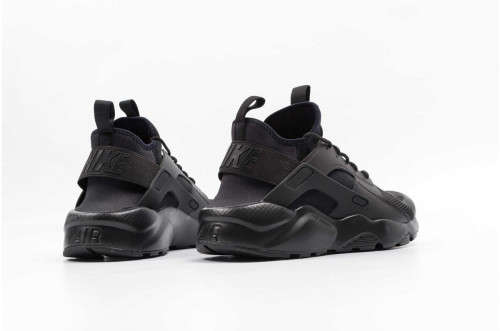 Original Mens Nike AIR HUARACHE RUN ULTRA Black/ Black 819685 002 Size UK 9 (SA 9)