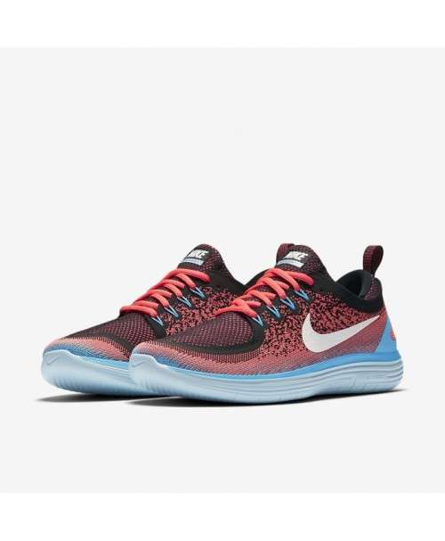 Original Women's Nike FREE RN DISTANCE 2 Hot Punch/ White-Blue 863776 601 Size UK 5.5 (SA 5.5)