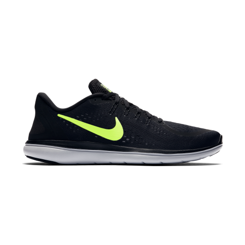 Original Mens Nike Flex 2017 RN Running Black/ Volt/ Wolf-Grey 898457 015 Size UK 11 (SA 11)