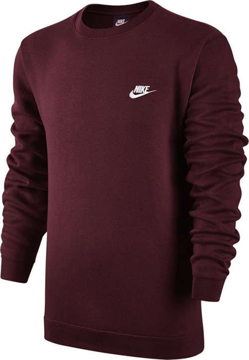 Original Mens NIKE NSW CREW CLUB FLEECE RED 804340 681 Size Extra Large