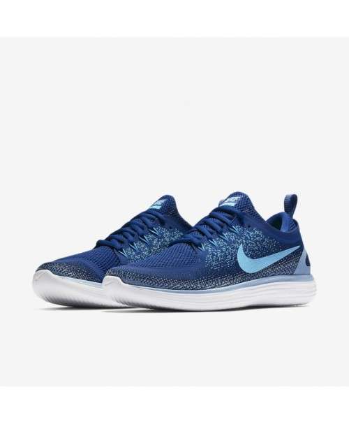 Original Mens Nike Free RN Distance 2 Gym Blue/ Blue Fury 863775 404 Size UK 9 (SA 9)
