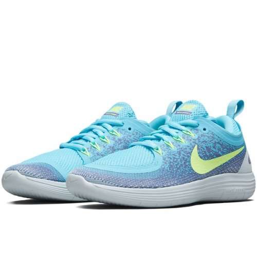 Original Women's Nike FREE RN DISTANCE 2 Polarized Blue/ VOLT 863776 402 Size UK 5.5 (SA 5.5)