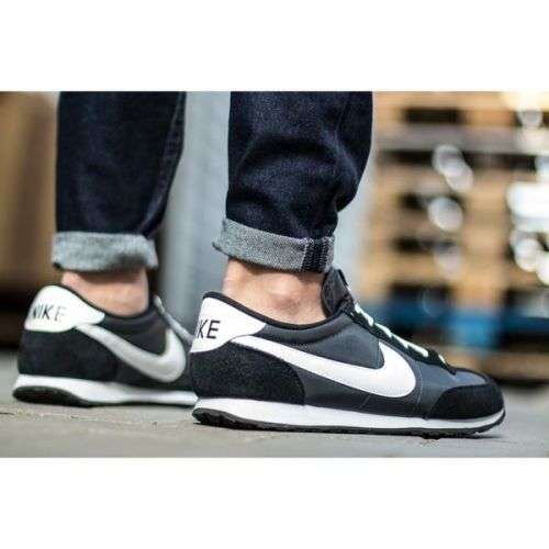 Original Mens NIKE Mach Runner 303992 010 Anthracite/ White- Black Size UK  8 (SA 8)