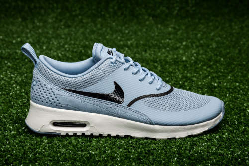 Original Women's NIKE AIR MAX THEA Blue- Grey/ Black-Summit 599409 414 Size UK 4.5 (SA 4.5)