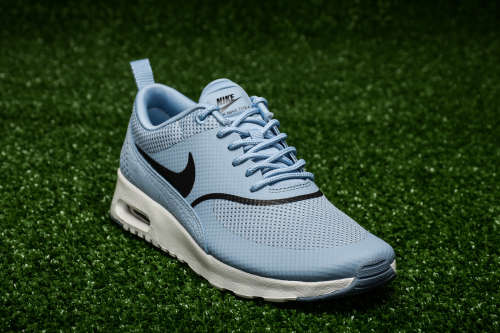 Original Women's NIKE AIR MAX THEA Blue- Grey/ Black-Summit 599409 414 Size UK 4.5 (SA 4.5)