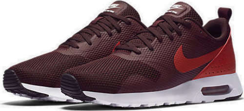 Original Mens NIKE Air Max TAVAS 705149 604 Night Maroon/ Gym Red Size UK 9.5 (SA 9.5)