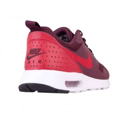 Original Mens NIKE Air Max TAVAS 705149 604 Night Maroon/ Gym Red Size UK 9.5 (SA 9.5)