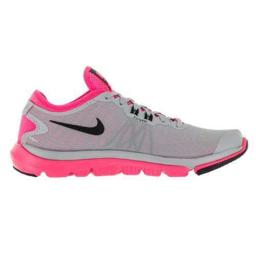 Original Women's NIKE Flex Supreme TR 4 819026 010 Wolf Grey/ Pink Blast Size UK 5.5 (SA 5.5)