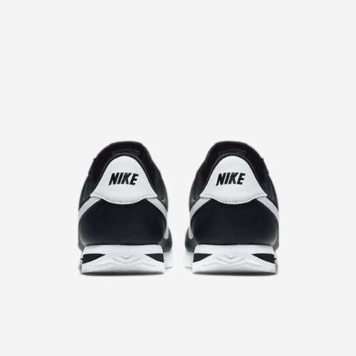 Original Mens NIKE Cortez Basic Leather Black/ White/Silver 819719 012 Size UK 12 (SA 12)