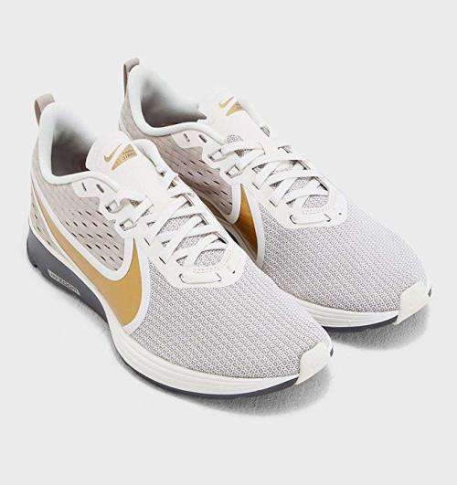 Original Women's Nike ZOOM STRIKE 2 (latest) String/ Metallic Gold AO1913 200 Size UK 6 (SA 6)