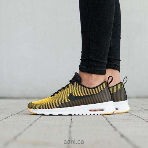 Original Women's NIKE AIR MAX THEA KJCRD Black/ Varsity Maize 718646 004 Size UK 6 (SA 6)