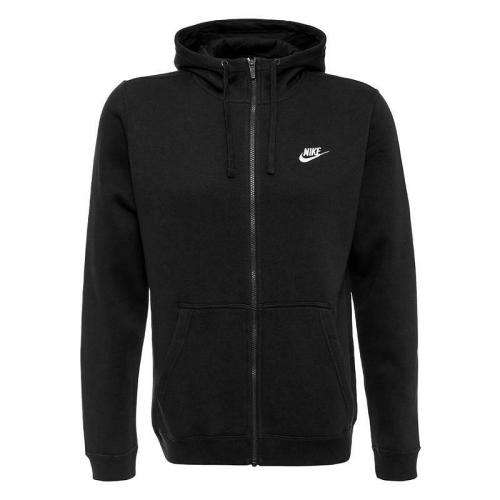 Original Nike Mens Tall Club Zip-Up Fleece Hoodie In Black 804389 010 Size Large/ XL