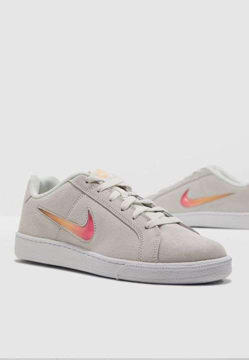 Original Women's NIKE Court Royale PREM (latest) SAIL/ LASER FUCHSIA AJ7731 100 Size UK 5 (SA 5)