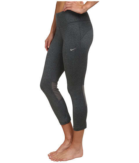 Original Womens NIKE Essential DRI FIT Running Capris Cool Grey 872066 010 Size Medium/Large