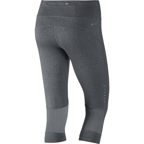 Original Womens NIKE Essential DRI FIT Running Capris Cool Grey 872066 010 Size Medium/Large