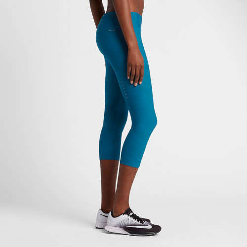 Original Womens NIKE EPIC DRI FIT Crop Cool 3/4 Tights 831879 457 Size Medium