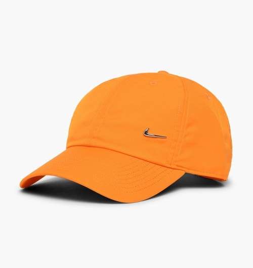 Original UNISEX Nike Adult Metal Swoosh H86 Adjustable CAP Orange Peel 943092 883 (1-Size fits all)