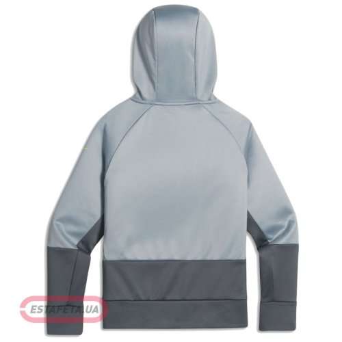 Original Nike Boys Youth Therma Fleece GFX Pullover Hoodie Wolf Grey AJ6626 012 Size Large