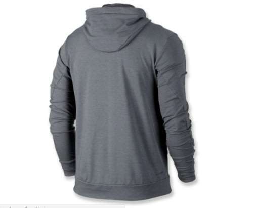Original Mens Nike Full Zip Training Grey Hoodie 933428 066 Size Extra Large