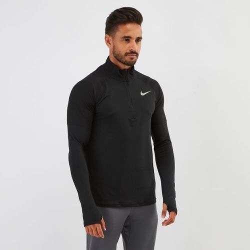 Original Mens Nike Dry Element DriFit 1/2 Zip Running LS Top Black AQ7903 010 Size Extra Large