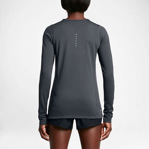 Original Women's NIKE DRI IT ZONAL COOL RELAY LONG SLEEVE TOP 831514 010 Size Medium
