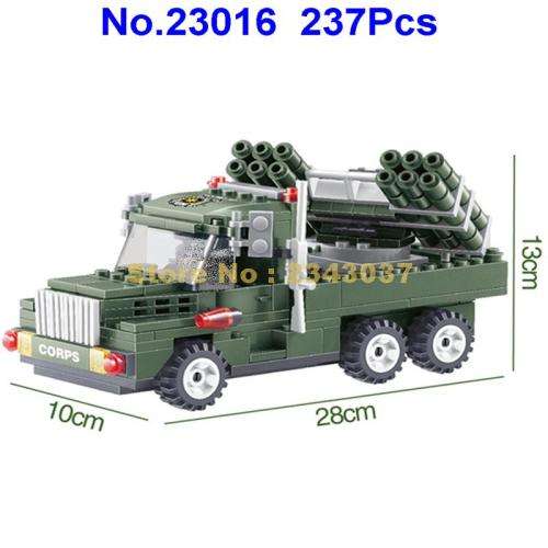 Jie Star 237pcs Self Assemble Military Corps Toy